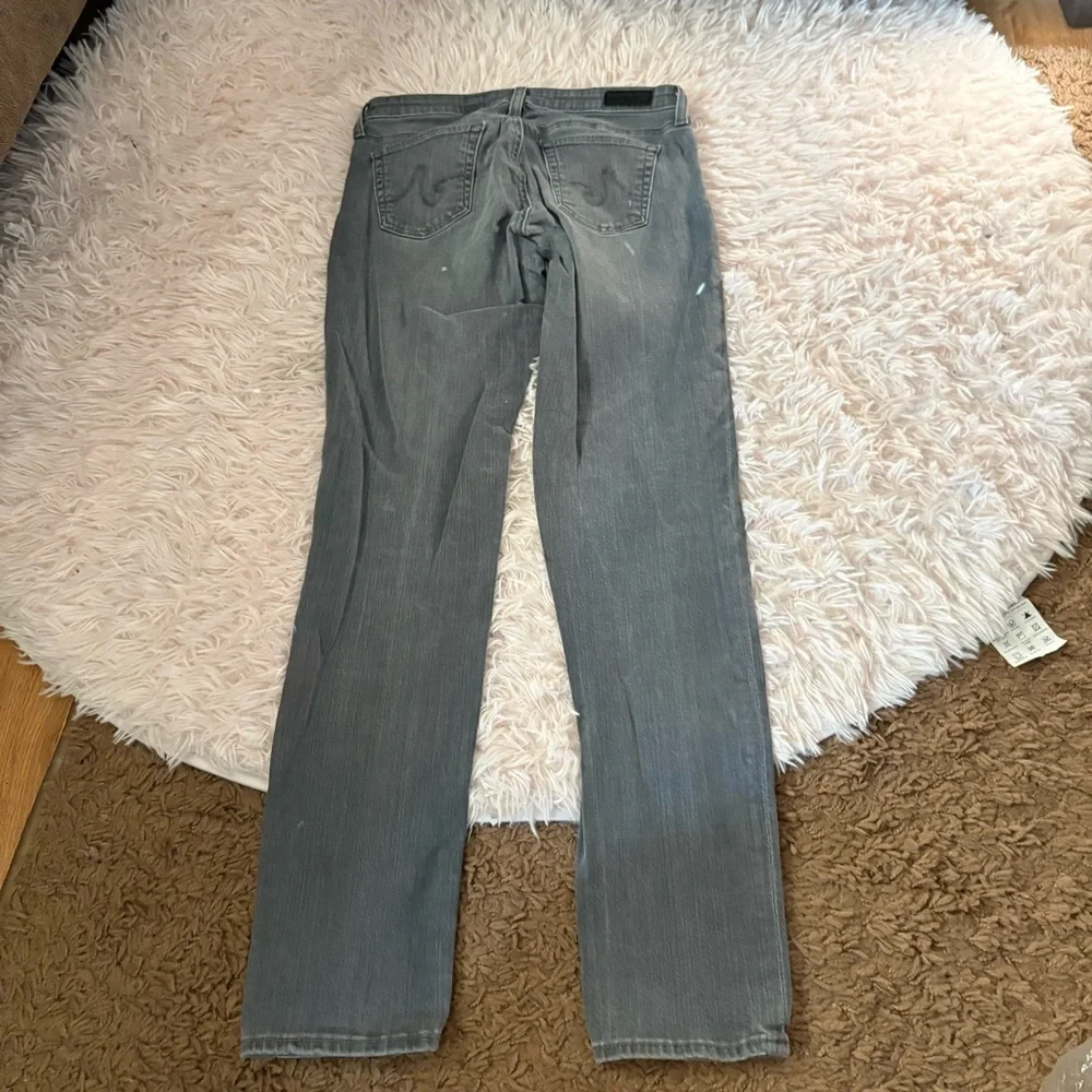 AG Adriano Goldschmied Women's Gray Jeans 28R The Stilt Cigarette Leg
